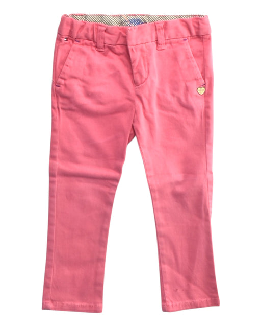 A Pink Casual Pants from Tommy Hilfiger in size 2T for girl. (Front View)