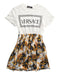 A Multicolour Short Sleeve Dresses from Young Versace in size 10Y for girl. (Front View)