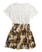 A Multicolour Short Sleeve Dresses from Young Versace in size 10Y for girl. (Back View)
