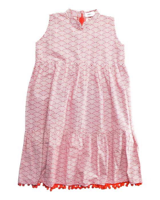 A Orange Sleeveless Dresses from Maison Q in size 10Y for girl. (Front View)