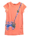 A Orange Short Sleeve Dresses from Little Marc Jacobs in size 4T for girl. (Front View)