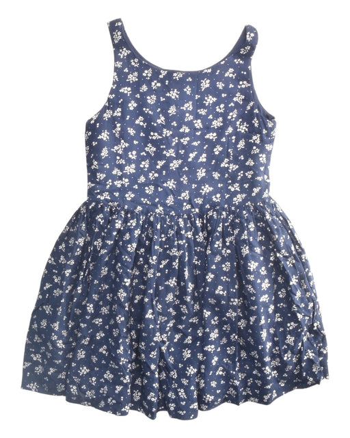 A Navy Sleeveless Dresses from Polo Ralph Lauren in size 7Y for girl. (Front View)