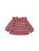 A Pink Long Sleeve Shirts from Polarn O. Pyret in size 6-12M for girl. (Front View)