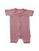 A Pink Short Sleeve Rompers from Raph and Remy in size 6-12M for girl. (Front View)