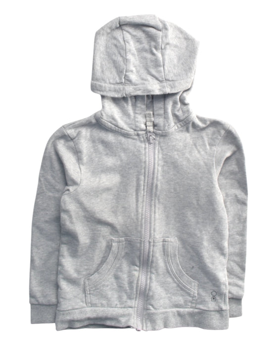 A Grey Zippered Sweatshirts from Mothercare in size 5T for boy. (Front View)