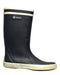 A Black Rain Boots from Aigle in size 7Y for boy. (Front View)