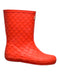 A Red Rain Boots from Hunter in size 5T for girl. (Front View)