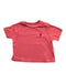 A Pink Short Sleeve T Shirts from Ralph Lauren in size 0-3M for boy. (Front View)