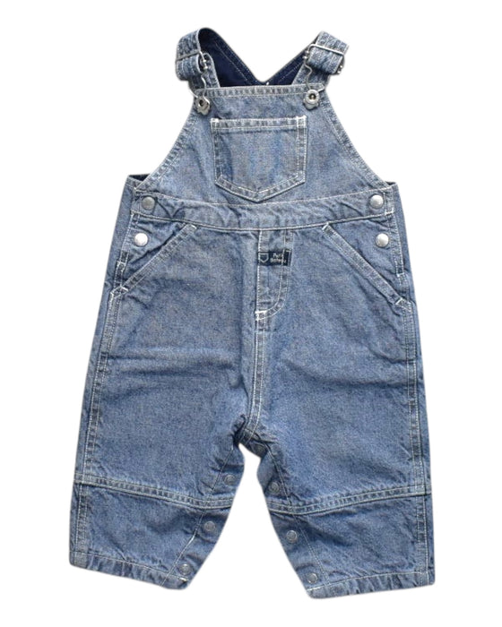 A Blue Long Overalls from Petit Bateau in size 3-6M for boy. (Front View)