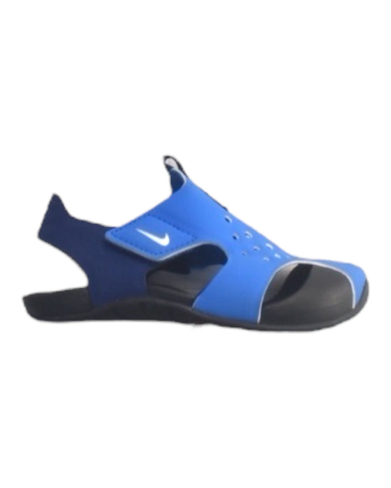 A Blue Sandals from Nike in size 4T for boy. (Front View)