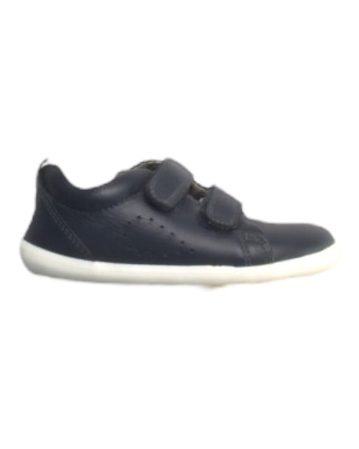 A Navy Sneakers from Bobux in size 12-18M for boy. (Front View)