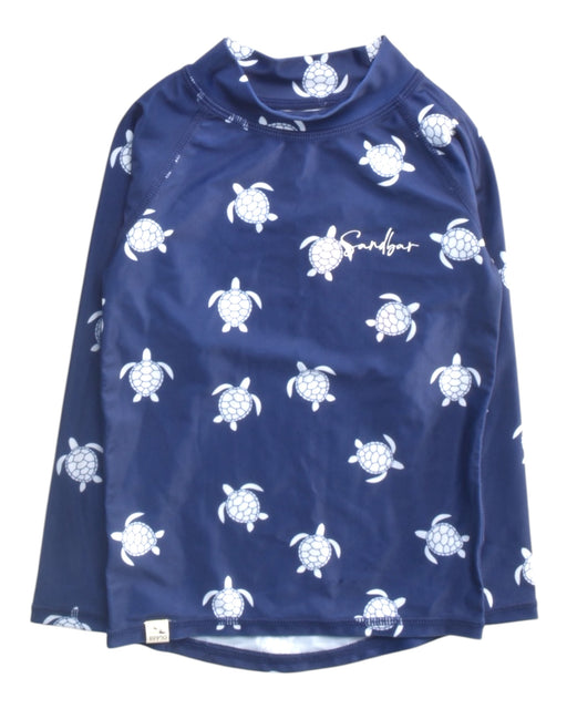 A Navy Rash Guards from Sandbar in size 2T for boy. (Front View)