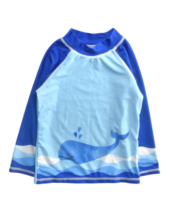 A Blue Rash Guards from The Original Flap Happy in size 3T for boy. (Front View)