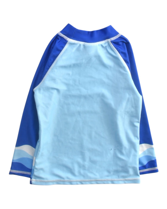 A Blue Rash Guards from The Original Flap Happy in size 3T for boy. (Back View)