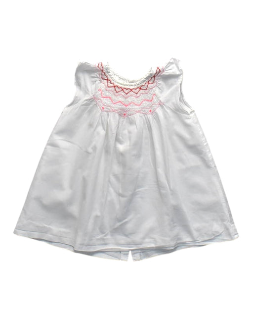 A White Sleeveless Dresses from Jacadi in size 6-12M for girl. (Front View)