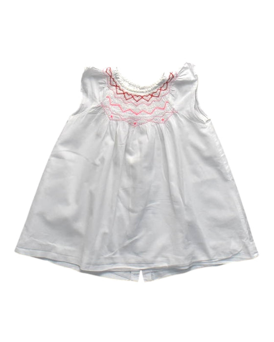 A White Sleeveless Dresses from Jacadi in size 6-12M for girl. (Front View)