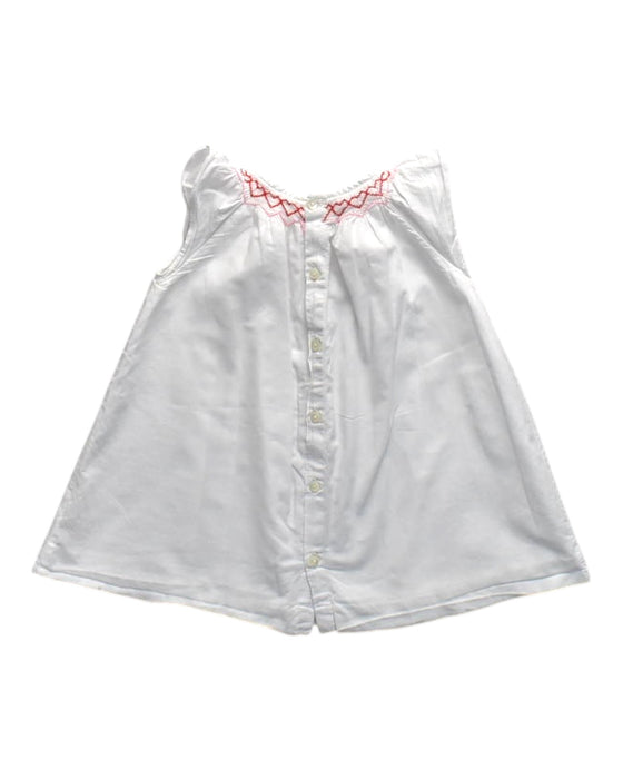 A White Sleeveless Dresses from Jacadi in size 6-12M for girl. (Back View)