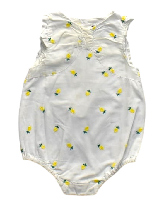 A White Sleeveless Rompers from Sergent Major in size 3-6M for girl. (Front View)