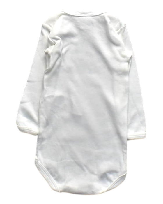 A White Long Sleeve Bodysuits from Petit Bateau in size 3-6M for girl. (Back View)