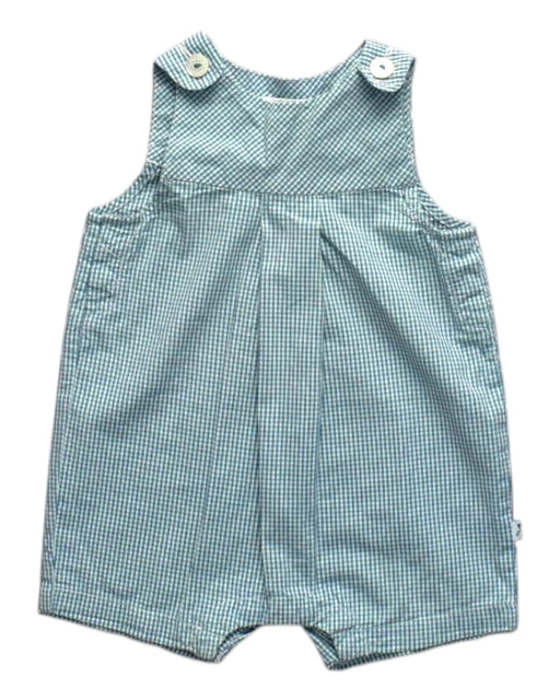 A Blue Sleeveless Rompers from Jacadi in size 3-6M for girl. (Front View)