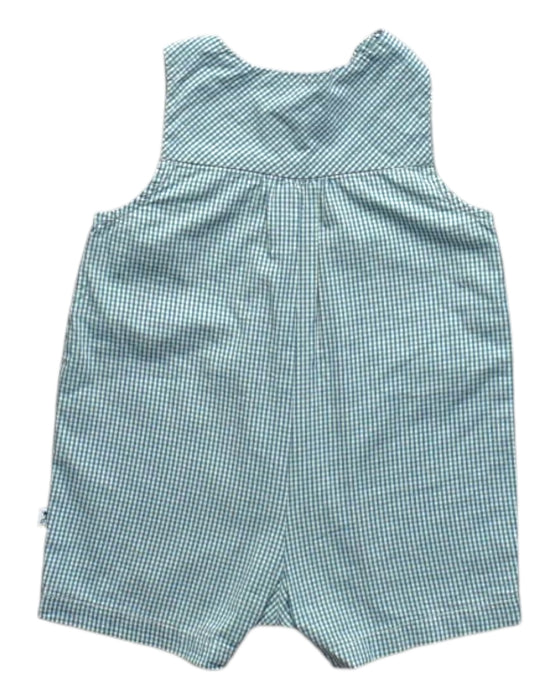 A Blue Sleeveless Rompers from Jacadi in size 3-6M for girl. (Back View)
