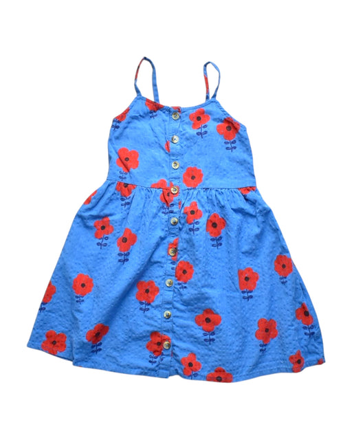 A Blue Sleeveless Dresses from Monoprix in size 5T for girl. (Front View)