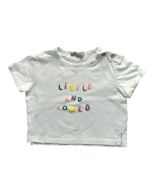 A White Short Sleeve T Shirts from Bout'Chou in size 6-12M for girl. (Front View)