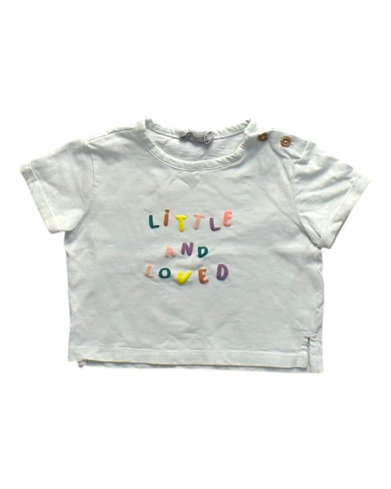 A White Short Sleeve T Shirts from Bout'Chou in size 6-12M for girl. (Front View)