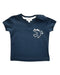 A Navy Short Sleeve T Shirts from Emoi Emoi in size 3-6M for girl. (Front View)