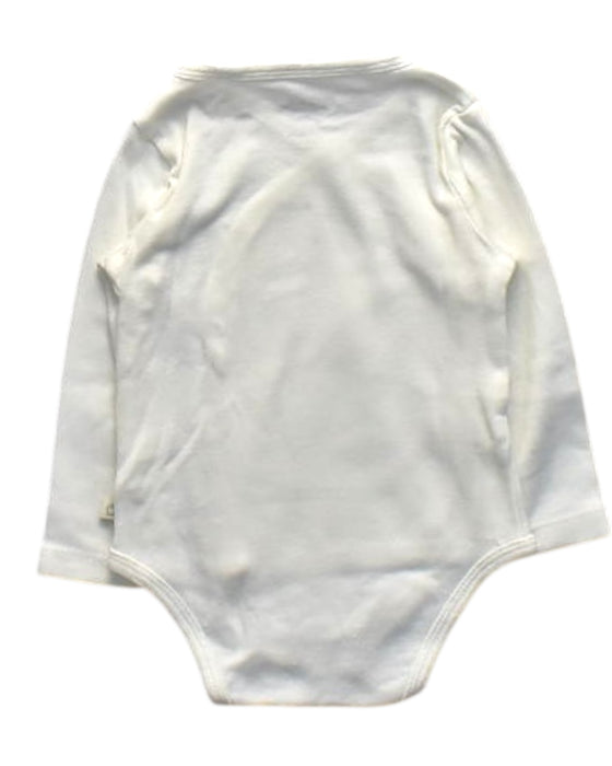 A White Long Sleeve Bodysuits from Cadet Rousselle in size 3-6M for girl. (Back View)