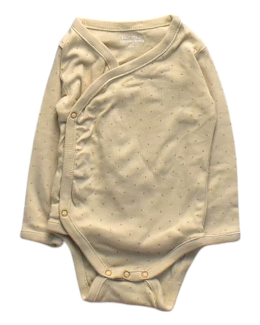 A Beige Long Sleeve Bodysuits from Bout'Chou in size 3-6M for girl. (Front View)