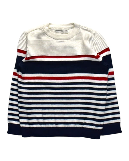 A Multicolour Knit Sweaters from Orchestra in size 4T for boy. (Front View)