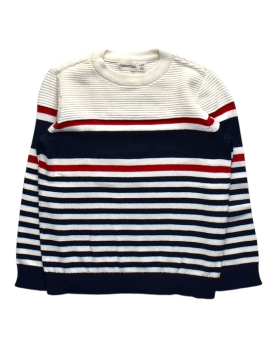A Multicolour Knit Sweaters from Orchestra in size 4T for boy. (Front View)