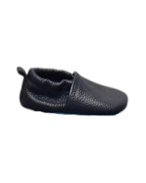 A Black Slip Ons from Seed in size 3-6M for boy. (Front View)