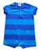 A Blue Short Sleeve Rompers from Petit Bateau in size 6-12M for boy. (Front View)