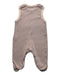 A Taupe Long Overalls from Le Petit Society in size 0-3M for boy. (Back View)