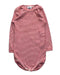 A Red Long Sleeve Bodysuits from Petit Bateau in size 6-12M for boy. (Front View)