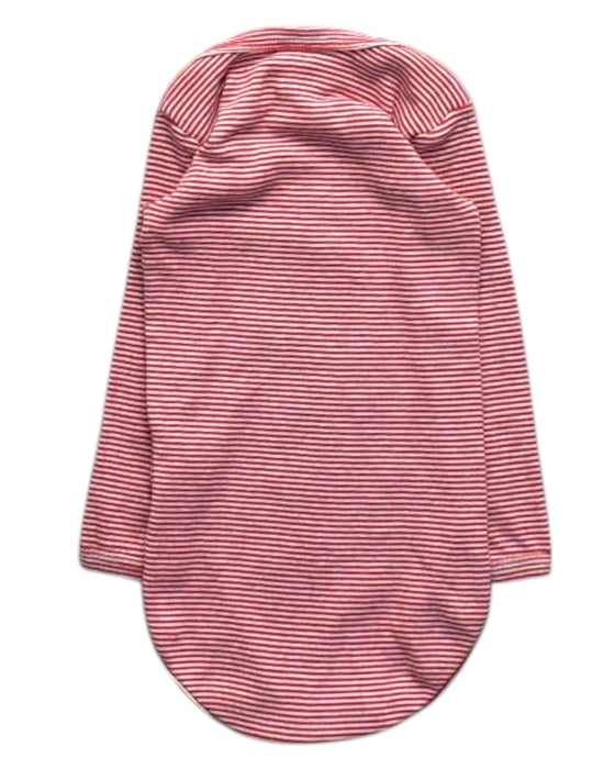 A Red Long Sleeve Bodysuits from Petit Bateau in size 6-12M for boy. (Back View)