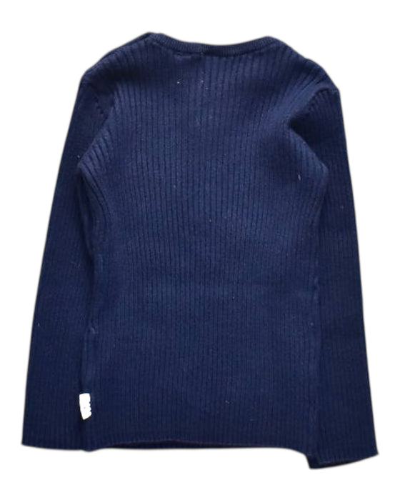 A Navy Knit Sweaters from Sprout in size 2T for girl. (Back View)