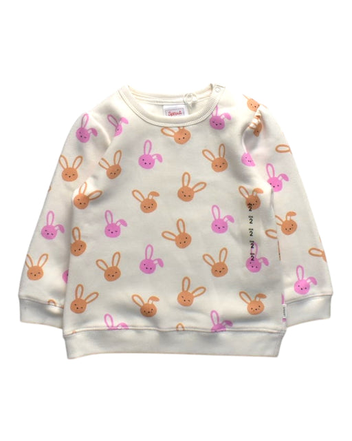 A Multicolour Crewneck Sweatshirts from Sprout in size 2T for girl. (Front View)