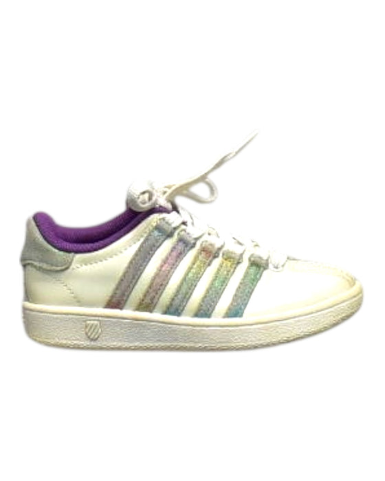 A  Sneakers from K-Swiss in size 5T for girl. (Front View)