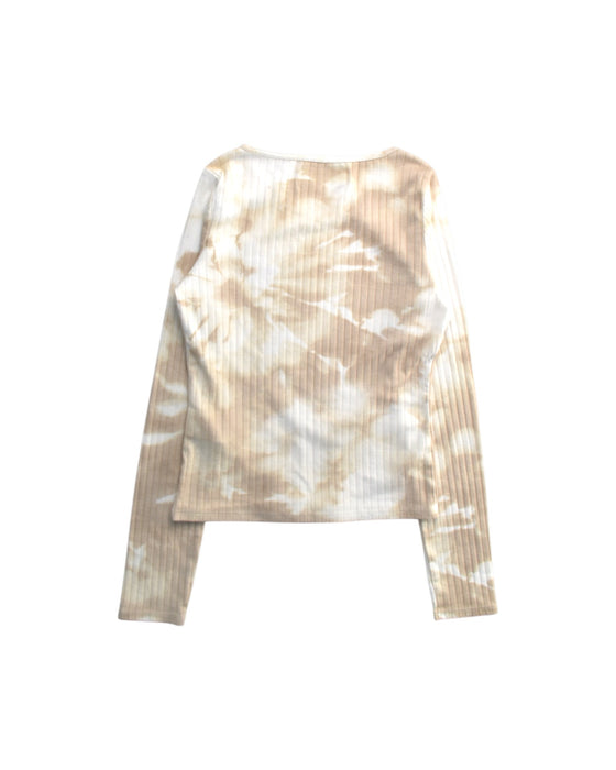 A Beige Long Sleeve Tops from Abercrombie  in size 11Y for girl. (Back View)