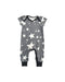 A Grey Short Sleeve Rompers from Tesa Babe in size 0-3M for boy. (Front View)