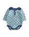 A Multicolour Long Sleeve Bodysuits from Dwell Studio in size 0-3M for boy. (Front View)