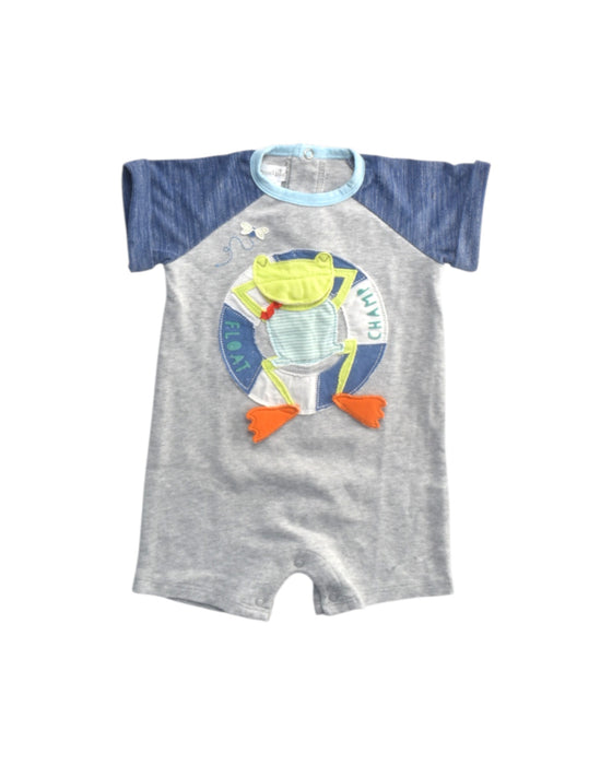 A Multicolour Short Sleeve Rompers from Mudpie in size 6-12M for boy. (Front View)
