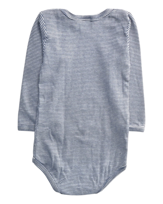 A Blue Long Sleeve Bodysuits from Petit Bateau in size 18-24M for boy. (Back View)
