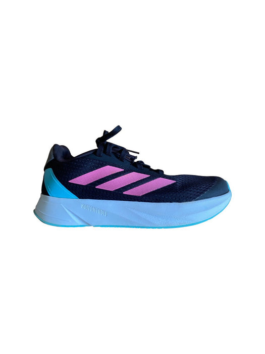 A Pink Sneakers from Adidas in size 11Y for girl. (Front View)