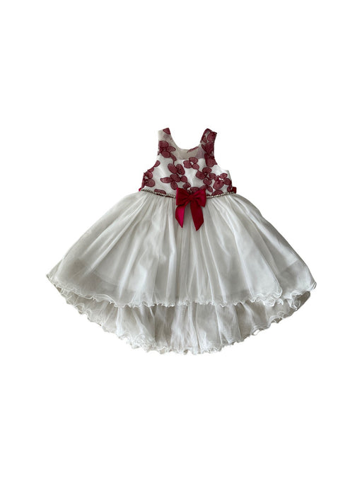 A White Sleeveless Dresses from American Princess in size 4T for girl. (Front View)