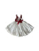 A White Sleeveless Dresses from American Princess in size 4T for girl. (Back View)
