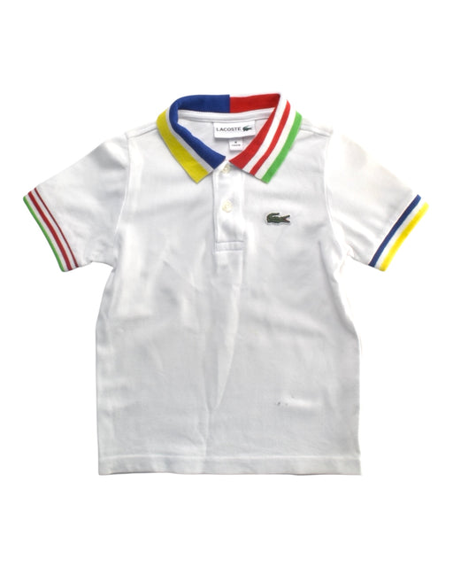 A Multicolour Short Sleeve Polos from Lacoste in size 4T for boy. (Front View)